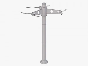outdoor fitness equipments collection 3D Model