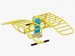 outdoor fitness equipments collection 3D Model