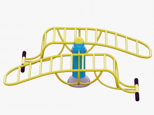 outdoor fitness equipments collection 3D Model