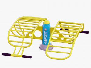 outdoor fitness equipments collection 3D Model