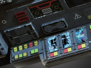 futuristic console 3D Model
