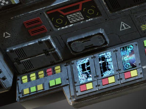 futuristic console 3D Model