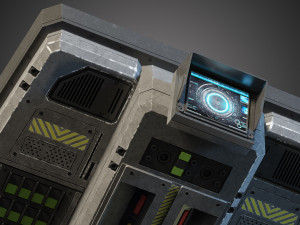 futuristic console 3D Model