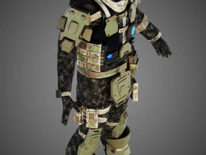 titanfall pilot 3D Model