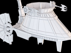 star wars sail skiff 3D 모델