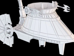 star wars sail skiff 3D Model