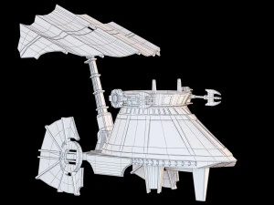 star wars sail skiff 3D Model