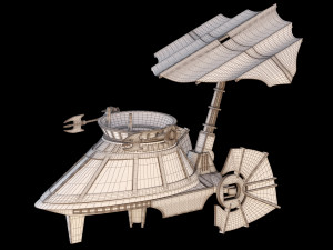 star wars sail skiff 3D 모델