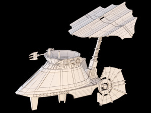 star wars sail skiff 3D 모델
