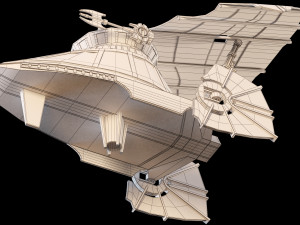 star wars sail skiff 3D 모델