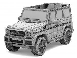 toy car mercedes-benz g65 amg 3D Model