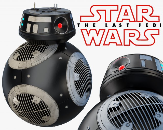 bb-9e star wars droid Modelo 3D .c4d .max .obj .3ds .fbx .stl .blend 