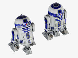 r2-d2 star wars droid Model 3D