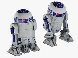 r2-d2 star wars droid Model 3D