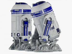 r2-d2 star wars droid Model 3D