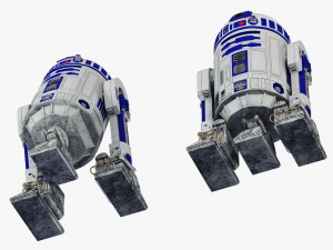 r2-d2 star wars droid Model 3D