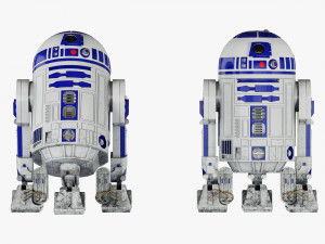 r2-d2 star wars droid Model 3D