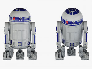 r2-d2 star wars droid Model 3D