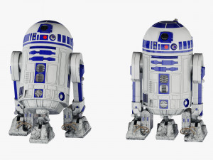 r2-d2 star wars droid Model 3D
