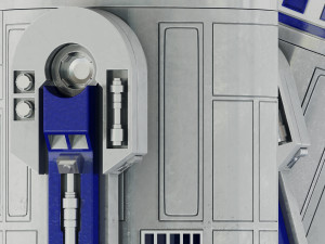 r2-d2 star wars droid Model 3D