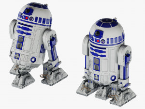 r2-d2 star wars droid Model 3D