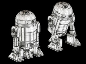 r2-d2 star wars droid Model 3D