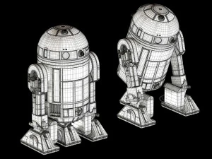 r2-d2 star wars droid 3D Model