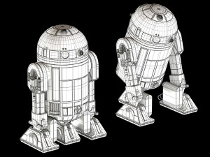 r2-d2 star wars droid Model 3D