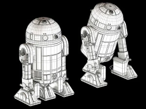 r2-d2 star wars droid 3D Model