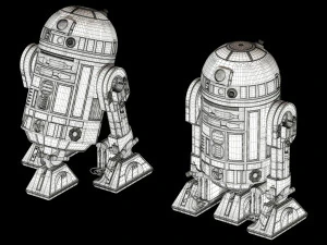 r2-d2 star wars droid 3D Model