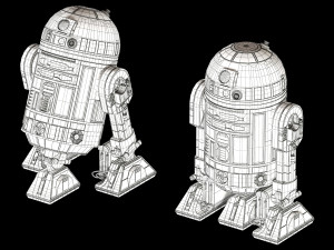 r2-d2 star wars droid Model 3D