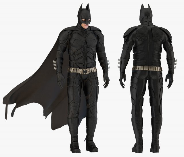 batman dark knight Modèle 3D .c4d .max .obj .3ds .fbx .stl .blend 