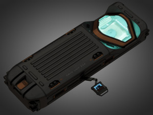 sci-fi cryo chamber cryopod 3D मॉडल