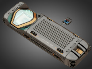 sci-fi cryo chamber cryopod 3D मॉडल