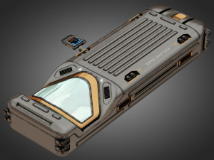sci-fi cryo chamber cryopod 3D मॉडल