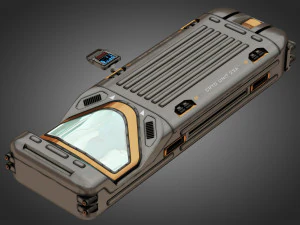 sci-fi cryo chamber cryopod 3D Model