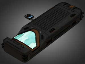 sci-fi cryo chamber cryopod 3D Model