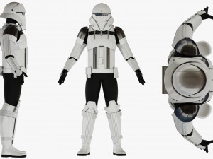 star wars imperial hovertank pilot 3D Model