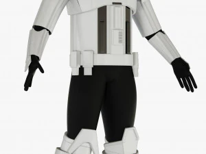 star wars imperial hovertank pilot 3D Model