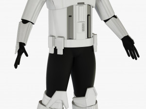star wars imperial hovertank pilot 3D Model
