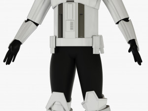 star wars imperial hovertank pilot 3D Model