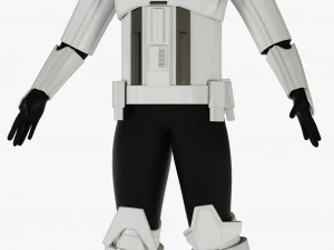 star wars imperial hovertank pilot 3D Model