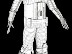 star wars imperial hovertank pilot 3D Model