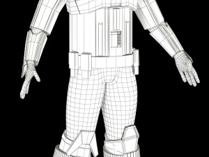star wars imperial hovertank pilot 3D Model