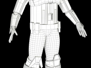 star wars imperial hovertank pilot 3D Model