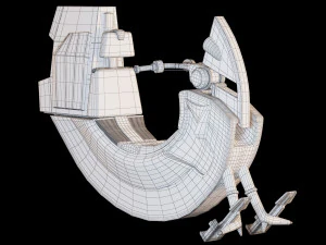 star wars razalon fc-20 speeder bike 3D Model