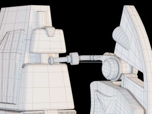 star wars razalon fc-20 speeder bike 3D Model
