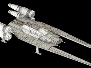 star wars u-wing ut-60d Modello 3D