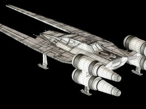 star wars u-wing ut-60d 3D मॉडल