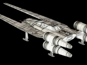 star wars u-wing ut-60d Modello 3D